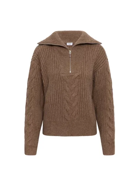 Dzianinowy sweter Saint Tropez brązowy
