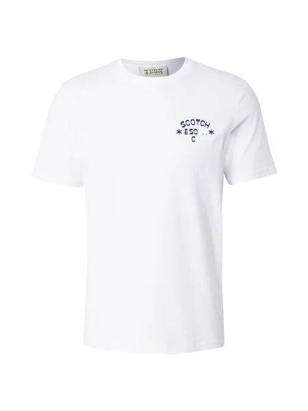 SCOTCH & SODA Tricou albastru marin alb