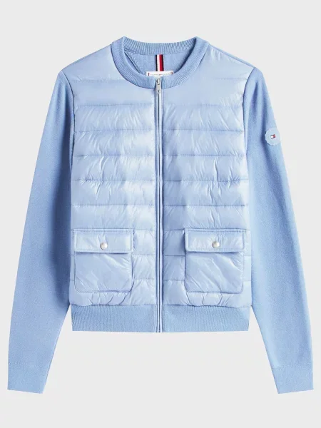 Утеплений бомбер Tommy Hilfiger блакитний