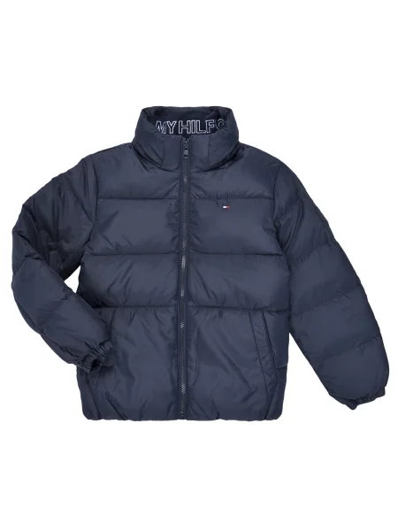 Geacă cu puf copii Tommy Hilfiger albastru