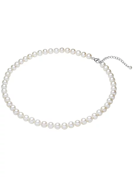 Palton Valero Pearls cu perle alb