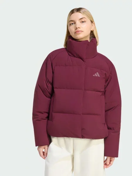 Зимова куртка adidas бордовий комбінований верх