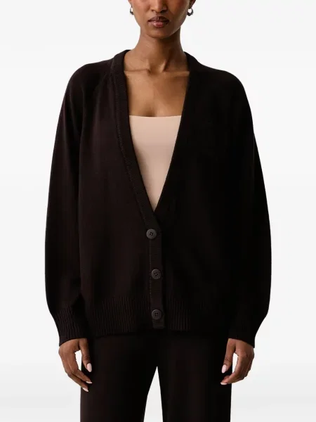 Cardigan Armani Exchange cu autograf maro