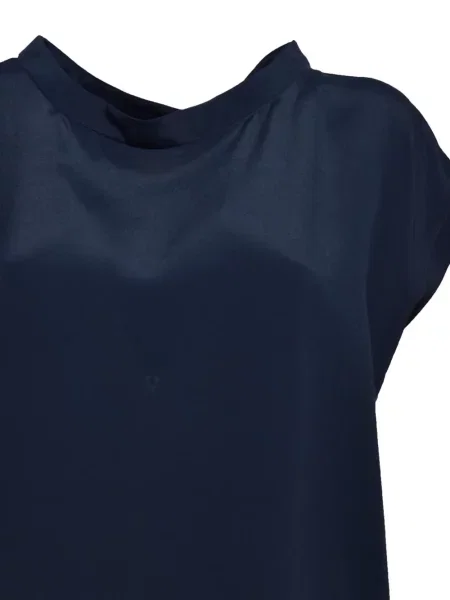 Kołnierzykowy bluzka Momoni niebieska