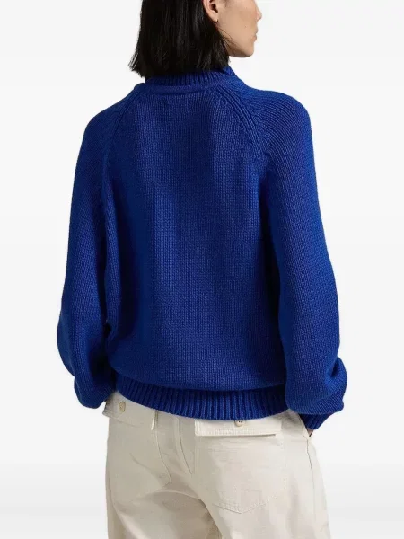 Ochelari de soare Polo Ralph Lauren din piele de căprioară cu imagine de costum albastru