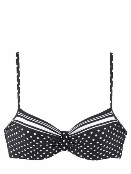 LASCANA Sutien costum de baie Wire Merily / negru alb