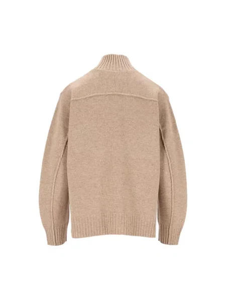 Sweter z golfem Maison Kitsune beżowy