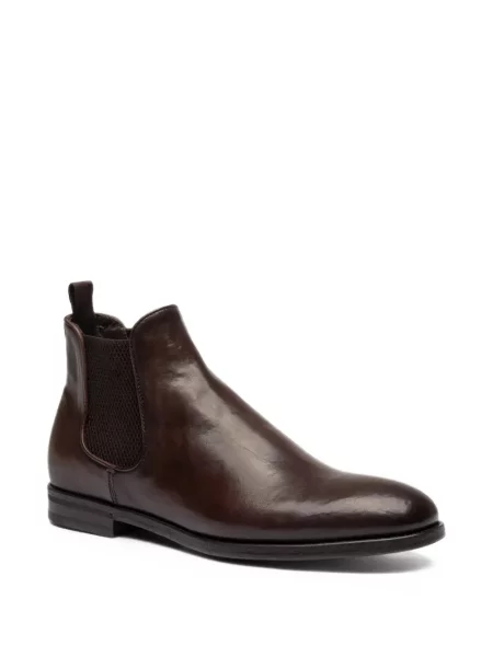 Botine chelsea Officine Creative din piele maro