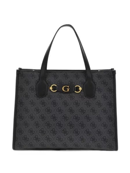 Шопинг чанта Guess с принт сиво