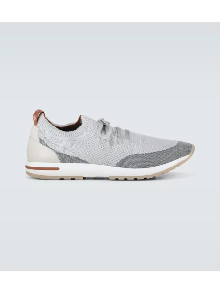 Sneakerși Loro Piana gri