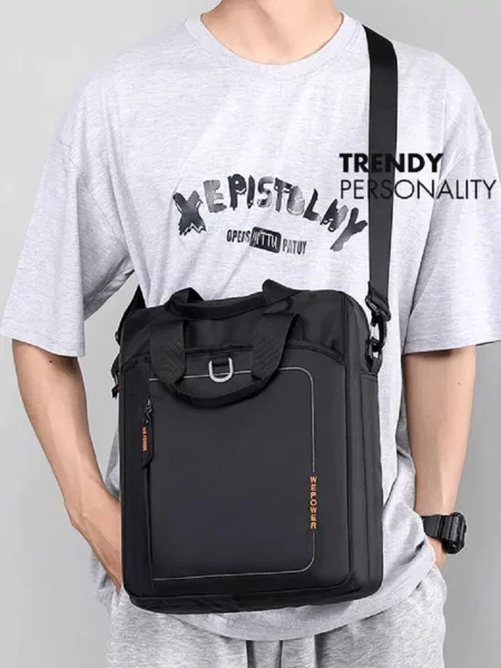 RoyalBag Мессенджер Текстиль чорний