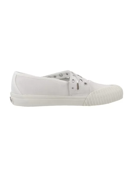 Pantofi cu toc Vans cu bretele alb