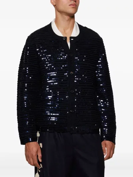 Kardigan Bode s flitry černý