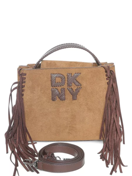 Geantă Dkny cu franjuri maro