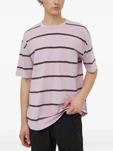 Scurt tricou Samsøe Samsøe cu dungi violet