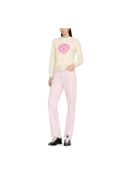 Sweter Kenzo w serca różowy