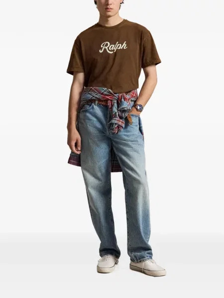 Șosete Polo Ralph Lauren cu model herringbone cu broderie plasă albastru