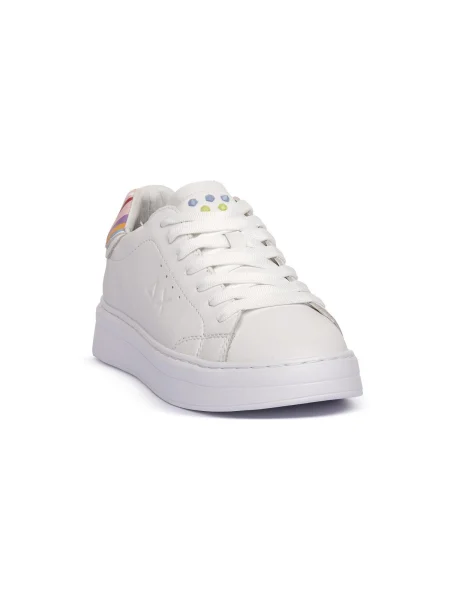 Pantofi Sun68 din piele alb