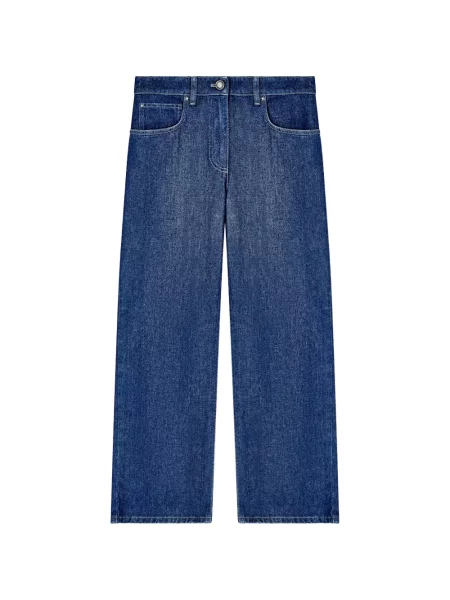 Blugi drepți Giorgio Armani albastru