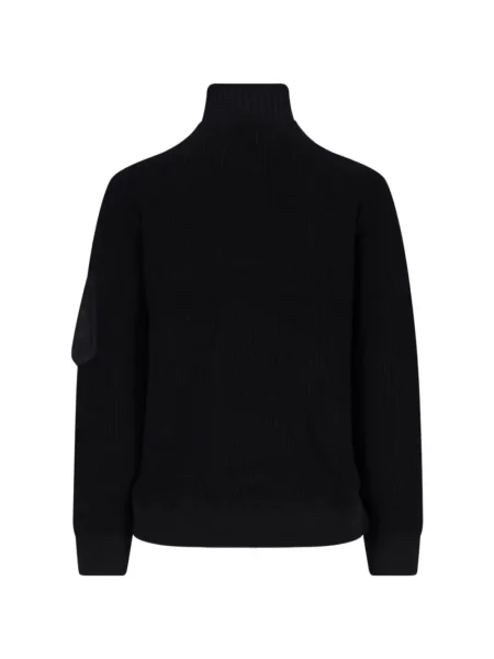 Geacă Sacai tricotate negru