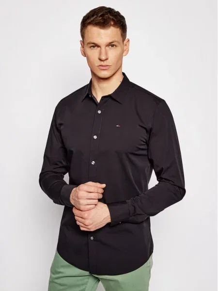 Tommy Jeans Marškiniai juoda