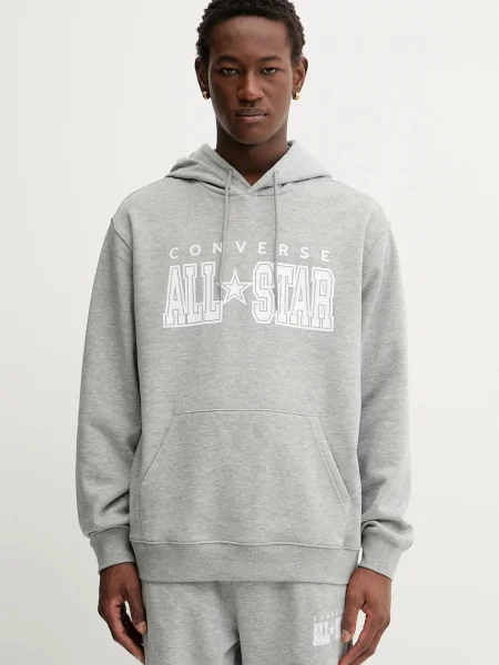 Pulover Converse s kapuco siva