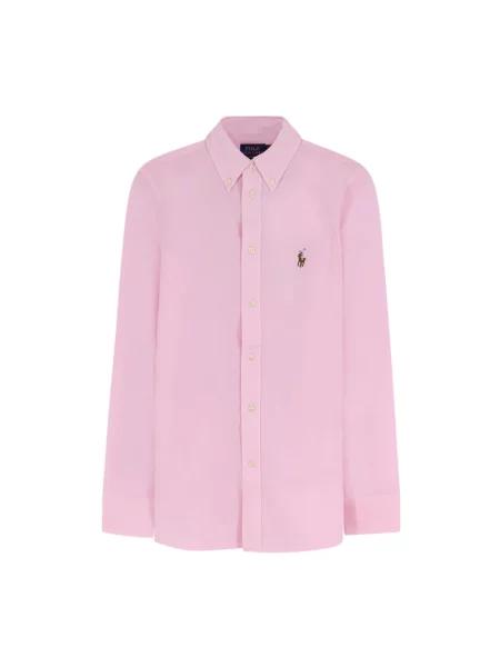 Polo Ralph Lauren koszula slim z kołnierzykiem klasycznym różowy
