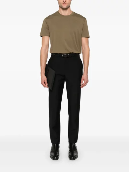Tricou Tom Ford cu broderie verde