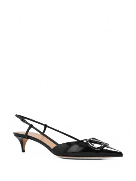 Pantofi cu toc Valentino Garavani slingback negru