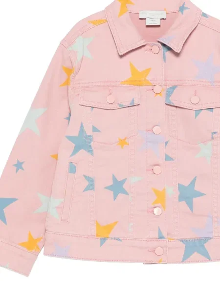 Kurtka dziecięca Stella Mccartney różowa