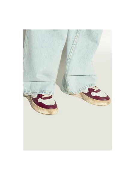 Sneakersy Autry skórzane retro fioletowe