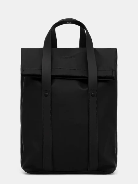 Раница Rains 2 Way Tote Backpack Mini голям с изчистен дизайн черно