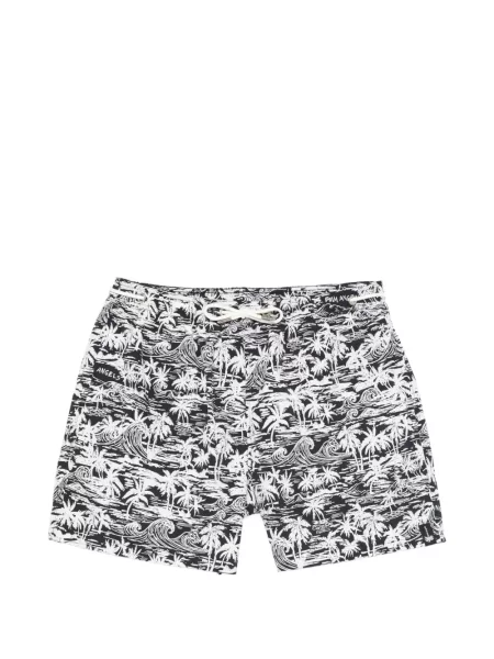 Slip de baie Palm Angels cu imagine negru