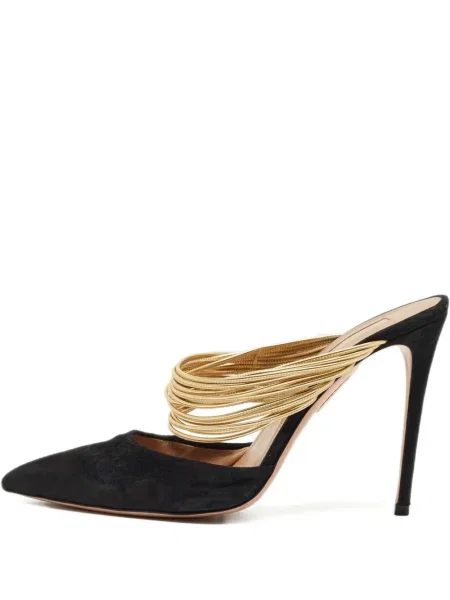 Мюли Aquazzura черно