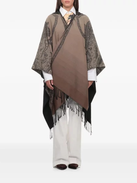 Geacă Etro cu franjuri cu model paisley