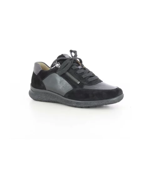 Sneakersy Hartjes skórzane czarne