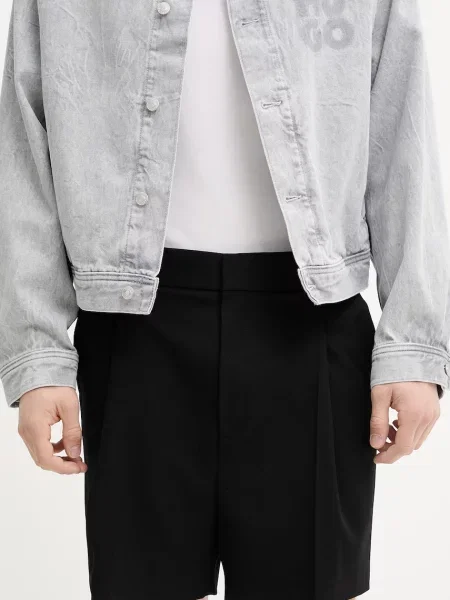 HUGO pantaloni scurti barbati negru