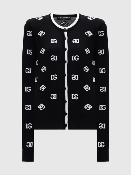 Шерстяной кардиган Dolce&gabbana черный