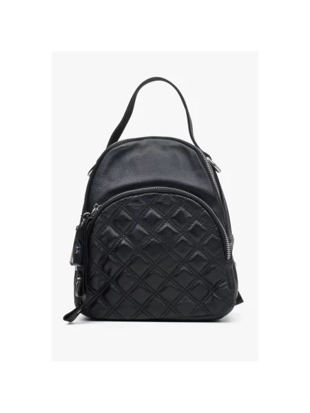 Рюкзак шкіряний Estro чорний