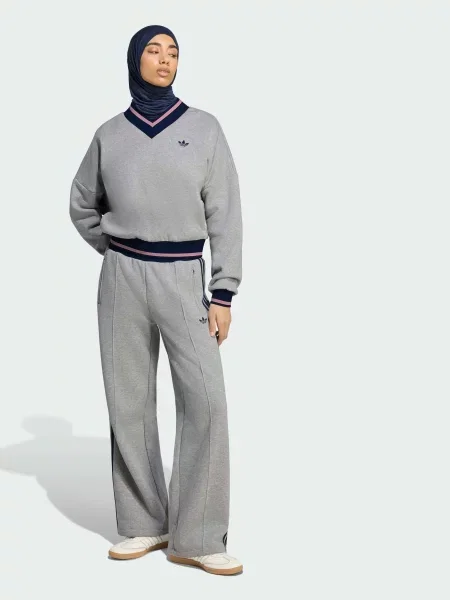 Світшот adidas Adicolor комбінований верх сірий