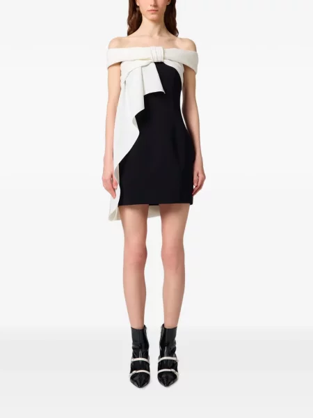Rochie mini Msgm cu funde negru