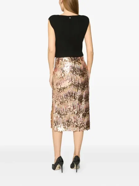 Przezroczysty top Genny czarny