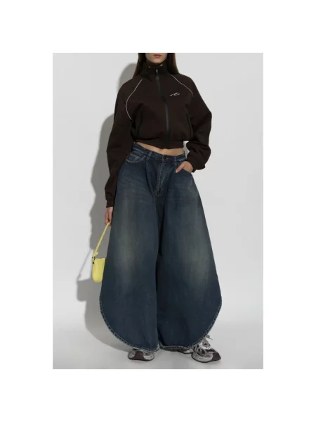 Bluza Balenciaga z logo brązowa