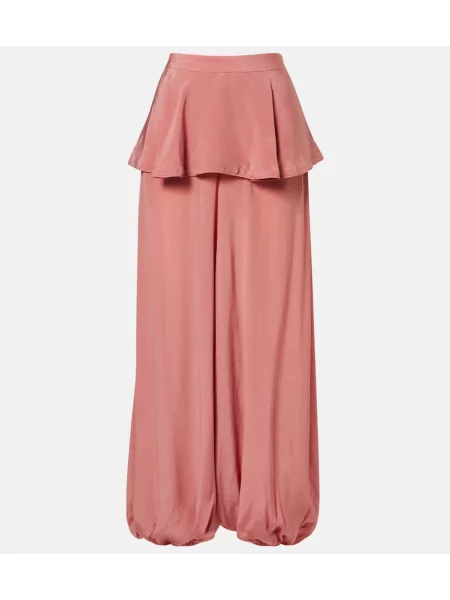 Cu peplum pantaloni Adriana Degreas roz