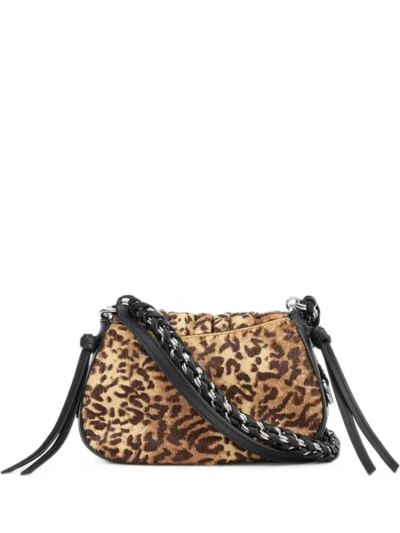 Geantă Isabel Marant cu imagine cu model leopard maro
