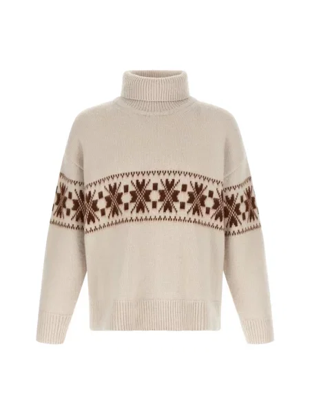 Sweter Kiton wełniany beżowy