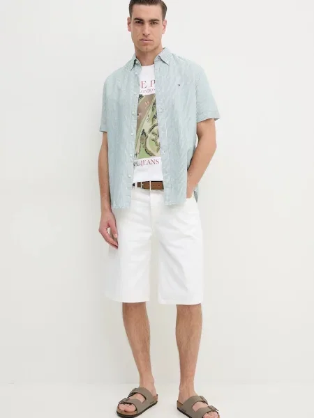 Kratka majica Pepe Jeans DUSTER FRONT TEE bela