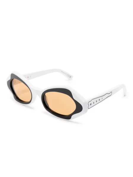 Saulės akiniai Marni Eyewear balta