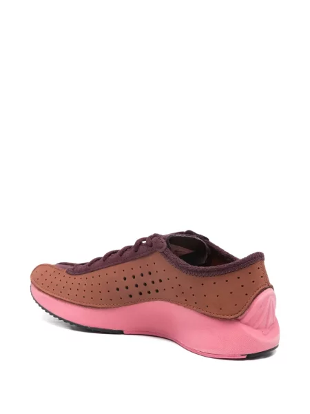 Sneakerși Nike din piele cu perforații maro