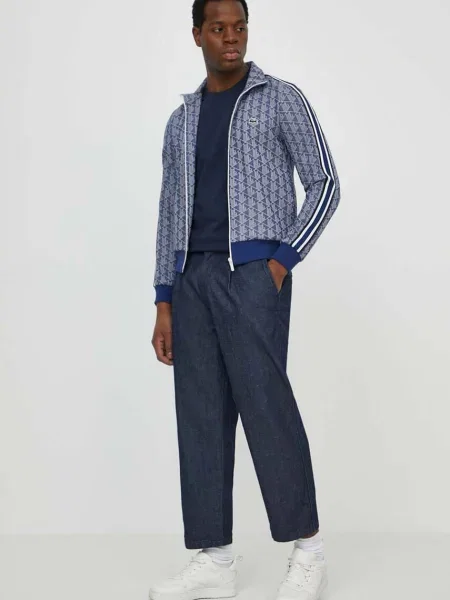 Футболка Lacoste однотонний синій